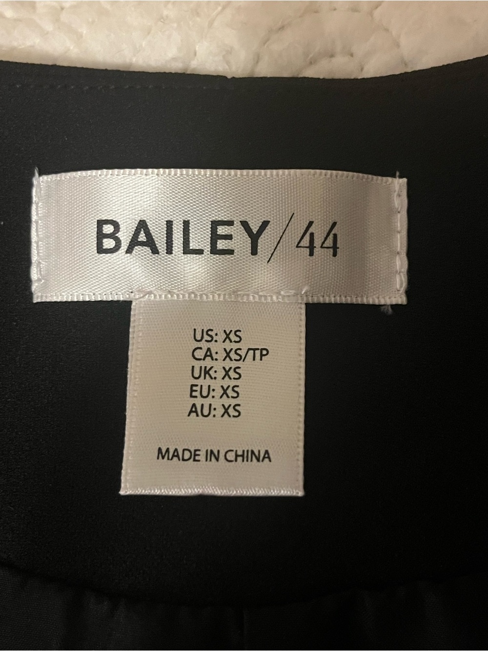 Anthropologie Bailey 44 Black Sleeveless Button-Front Vest, size XS - Picture 6 of 6